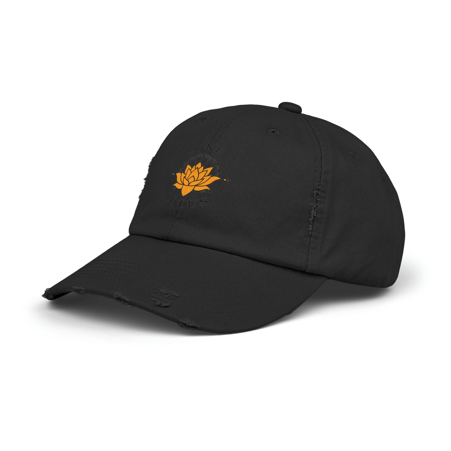 One Lotus Distressed Cap