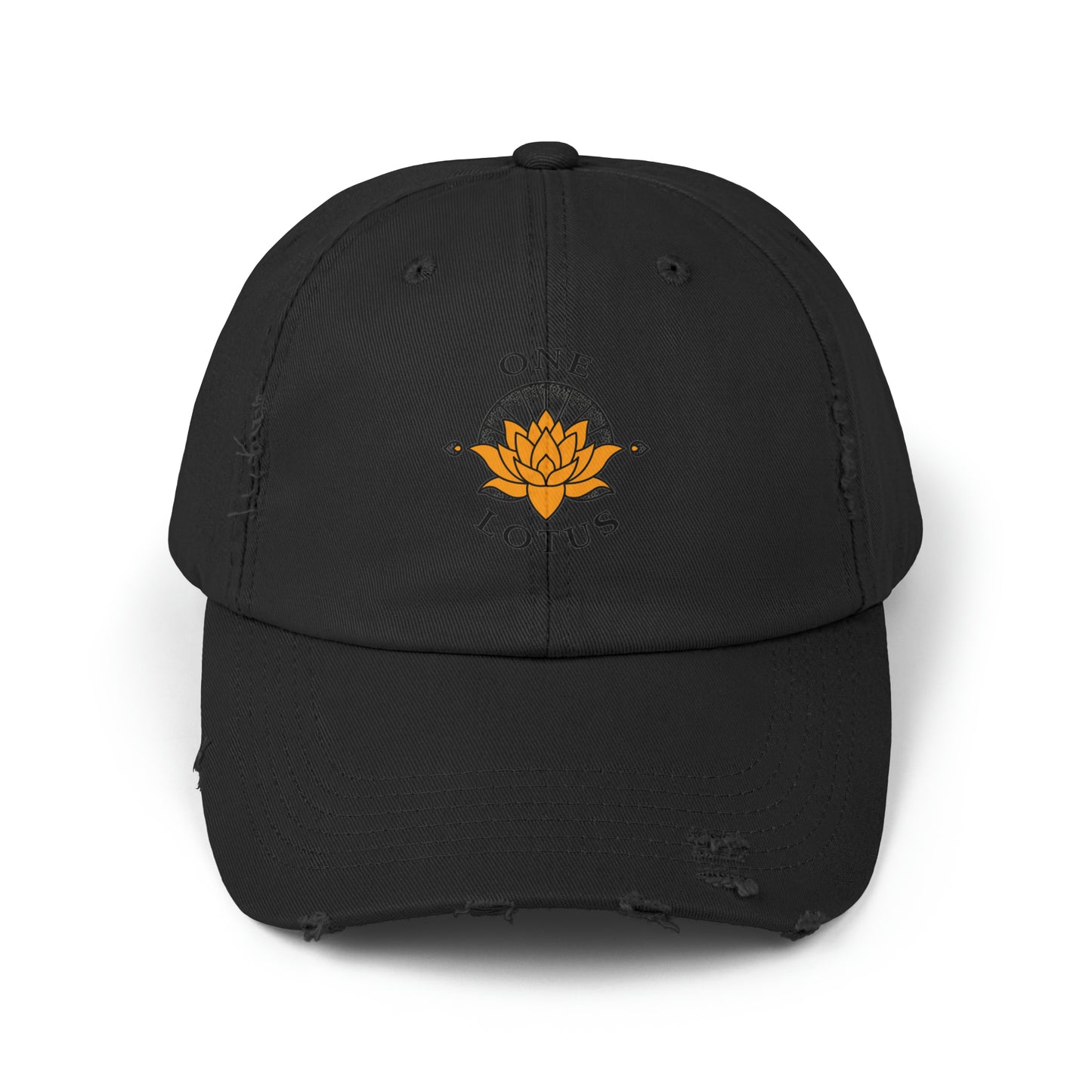 One Lotus Distressed Cap